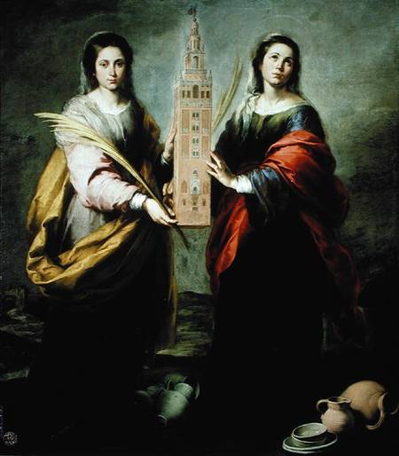 St. Justina and St. Rufina a Bartolomé Esteban Perez Murillo