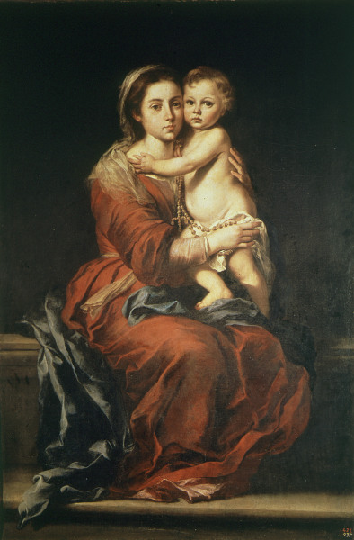 Madonna of the Rosary / Murillo a Bartolomé Esteban Perez Murillo