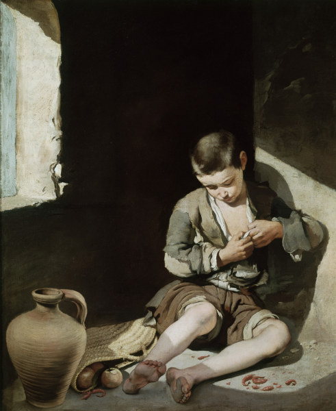 Murillo, Beggar Boy (Flea Catcher) a Bartolomé Esteban Perez Murillo