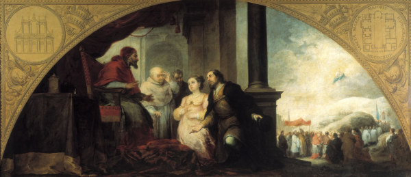 Patrician before Pope Liborius / Murillo a Bartolomé Esteban Perez Murillo