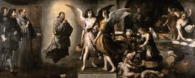 The Angels' Kitchen, 1646 (oil on canvas) a Bartolomé Esteban Perez Murillo