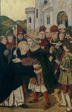 King Ferdinand I of Castile welcomed Saint Dominic of Silos