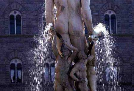 Detail from the Neptune Fountain a Bartolomeo Ammannati