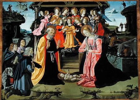 Adoration of the Shepherds a Bartolomeo Caporali