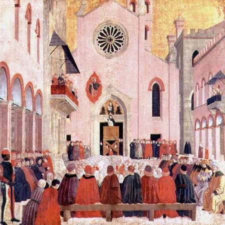St. Vincent Ferrer Preaching in front of the Church of Sant' Eufemia in Verona a Bartolomeo degli Erri