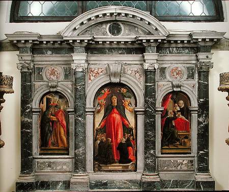 Triptych of the Virgin of Misericordia a Bartolomeo Vivarini
