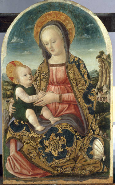 Vivarini School / Mary with the Child a Bartolomeo Vivarini