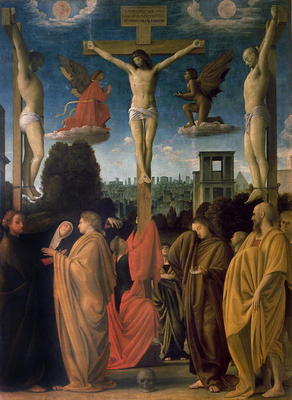 The Crucifixion (oil on canvas) a Bartolommeo Suardi Bramantino