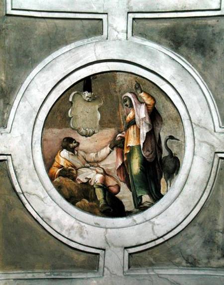Representation of one of the Virtues, from the ceiling of the Grimani Chapel a Battista Franco