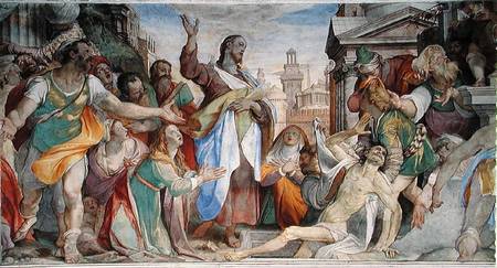 Resurrection of Lazarus a Battista Franco