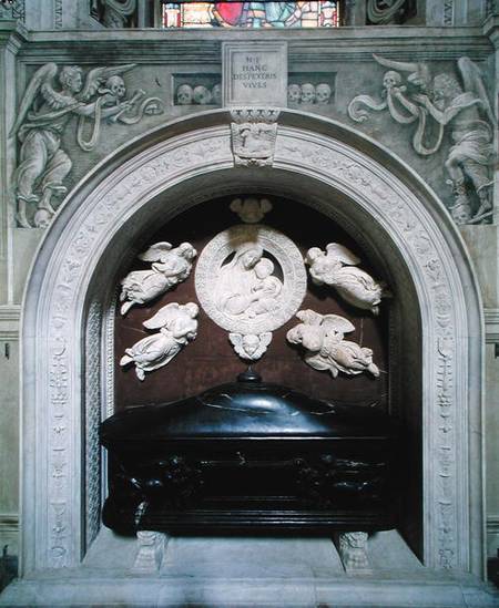 Tomb of Filippo Strozzi (1428-91) in the Strozzi Chapel a Benedetto  da Maiano