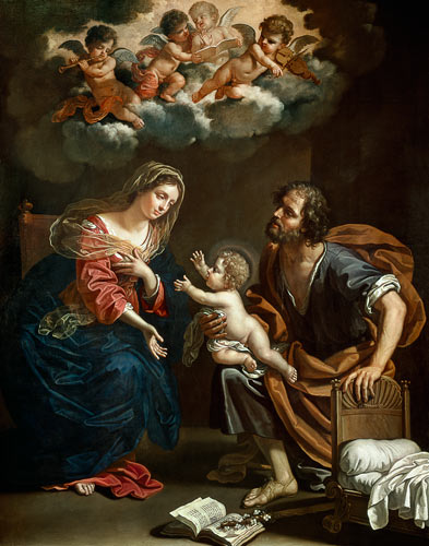 The Holy Family a Benedetto the Younger Gennari
