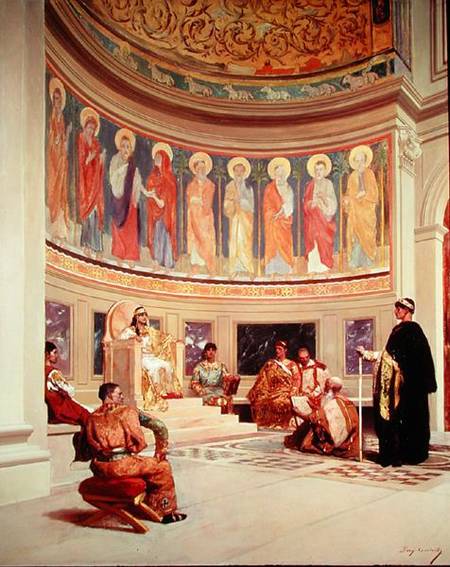 St John Chrysostom (c.347-407) exiled by Empress Eudoxia (d.404) a Benjamin Constant