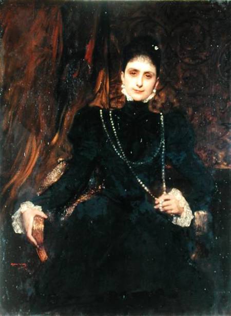 Portrait of Mme M.S. Derviz a Benjamin Constant