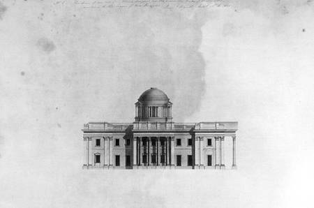 Elevation of Side Front of a house, 1815 a Benjamin Dean Wyatt