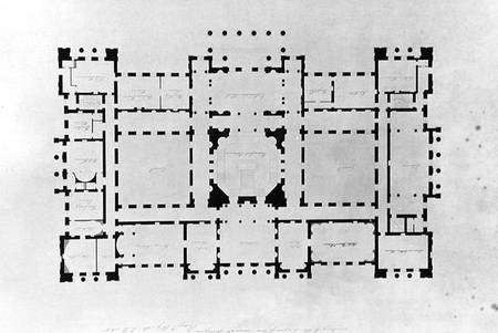 Plan of the principal floor a Benjamin Dean Wyatt