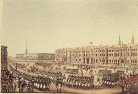 View of the Parade and Imperial Palace of St.Petersburg a Benjamin Patersen
