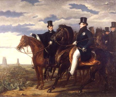 The Duke of Wellington describing the Field of Waterloo to King George IV (1762-1830) a Benjamin Robert Haydon