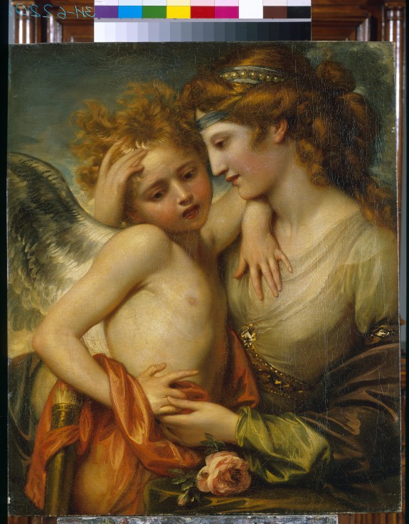 Venus Consoling Cupid Stung by a Bee a Benjamin West