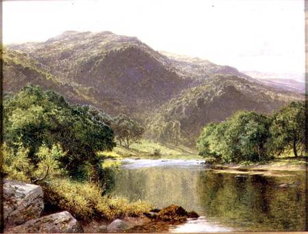 A River in North Wales a Benjamin Williams Leader