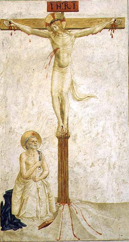 Crucifixion with St. Dominic a Benozzo Gozzoli
