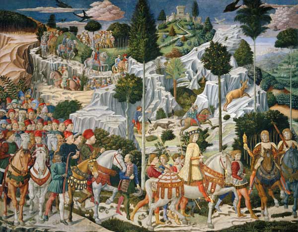 La processione del Re Baltasare a Benozzo Gozzoli