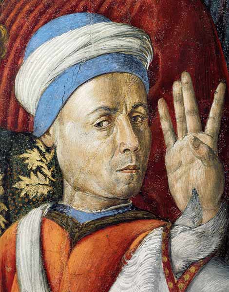 Self Portrait (Detail of the Fresco from the Magi Chapel of the Palazzo Medici Riccardi) a Benozzo Gozzoli