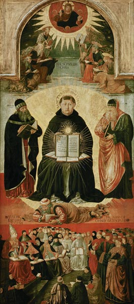 The Triumph of St. Thomas Aquinas a Benozzo Gozzoli