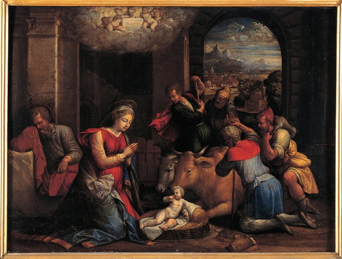 The Adoration of the Shepherds a Benvenuto Tisi da Garofalo