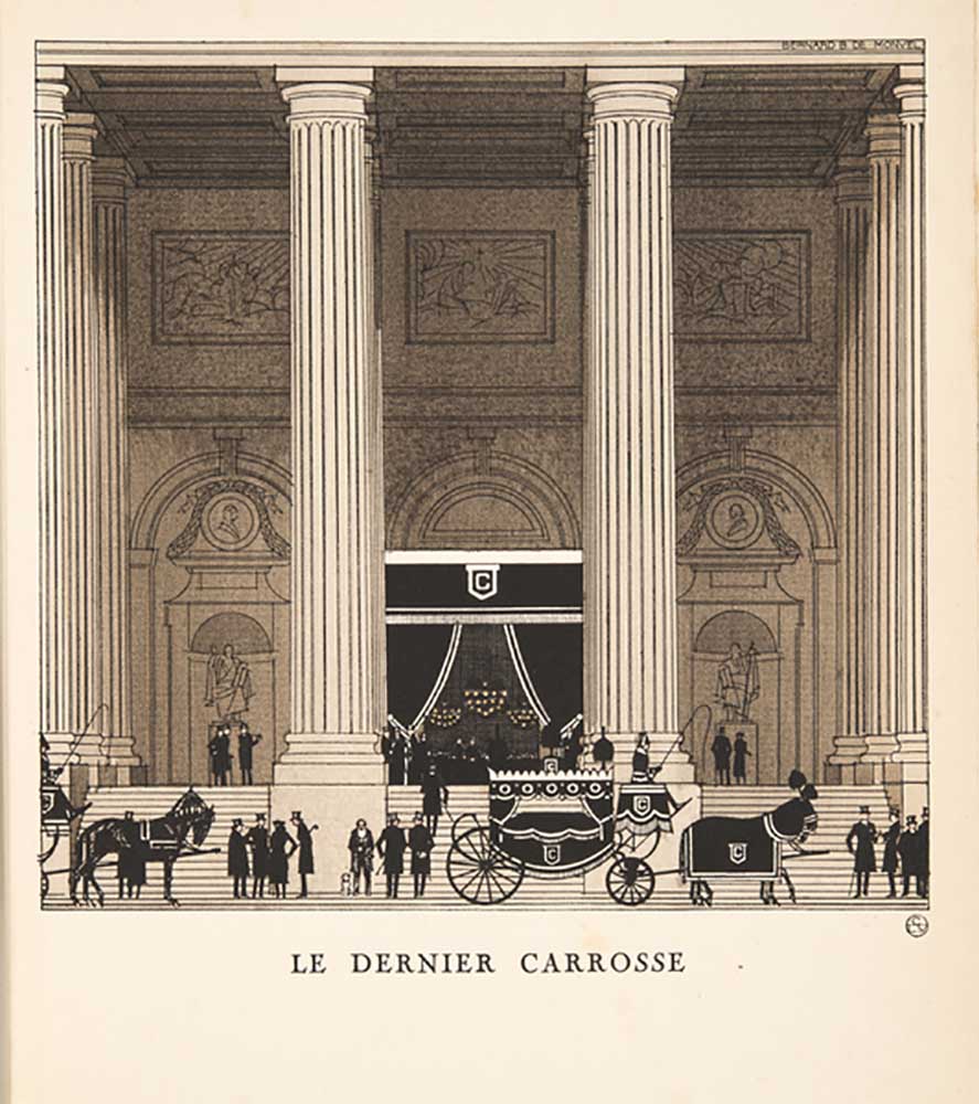 Le Dernier Carrosse, from a Collection of Fashion Plates, 1920 a Bernard Boutet de Monvel