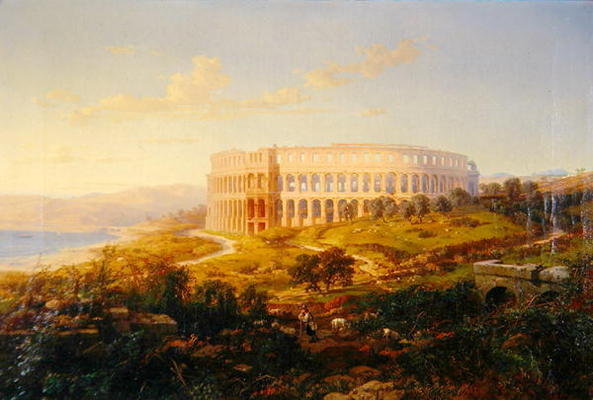 The Arena in Pola (oil on canvas) a Bernard Friedler