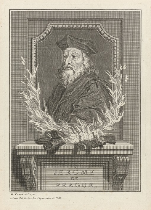 Portrait of Jerome of Prague a Bernard Picart
