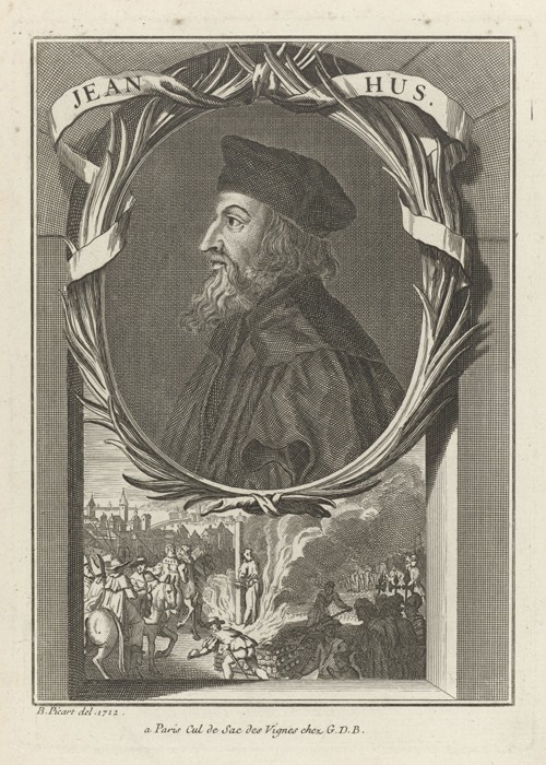 Portrait of John Hus a Bernard Picart