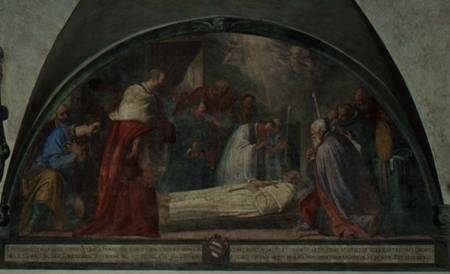 The Death of St. Antoninus, lunette a Bernardino Barbatelli Poccetti