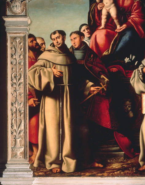 B.Licinio / Mary with child and saints a Bernardino Licinio