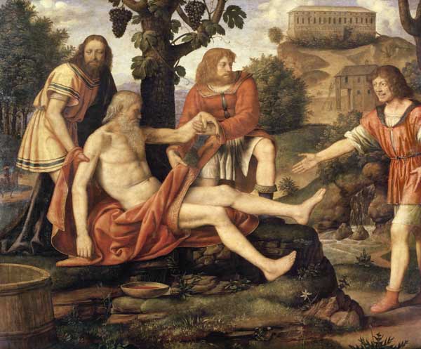 Ham mocking Noah a Bernardino Luini