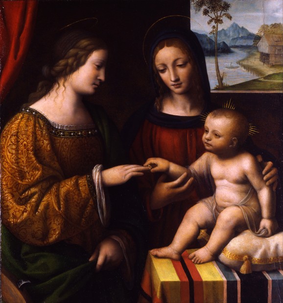 The Mystical Marriage of Saint Catherine a Bernardino Luini