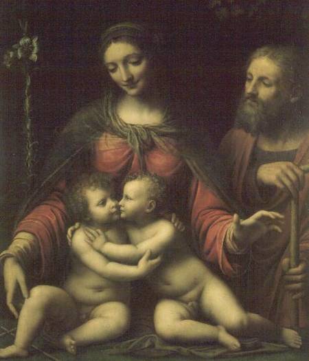 The Holy Family with the Infant St. John a Bernardino Luini