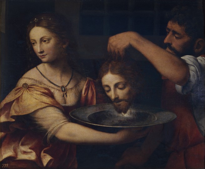 Salome receives the Head of John the Baptist a Bernardino Luini