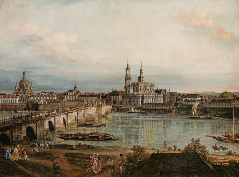Look on the old town of Dresden a Bernardo Bellotto