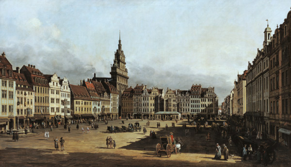 The alto market in Dresden from the lock lane. a Bernardo Bellotto