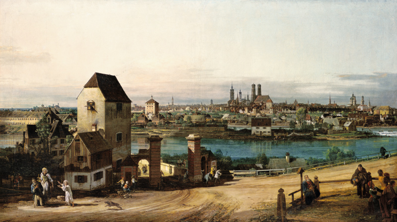 Munich, seen by Haidhausen a Bernardo Bellotto