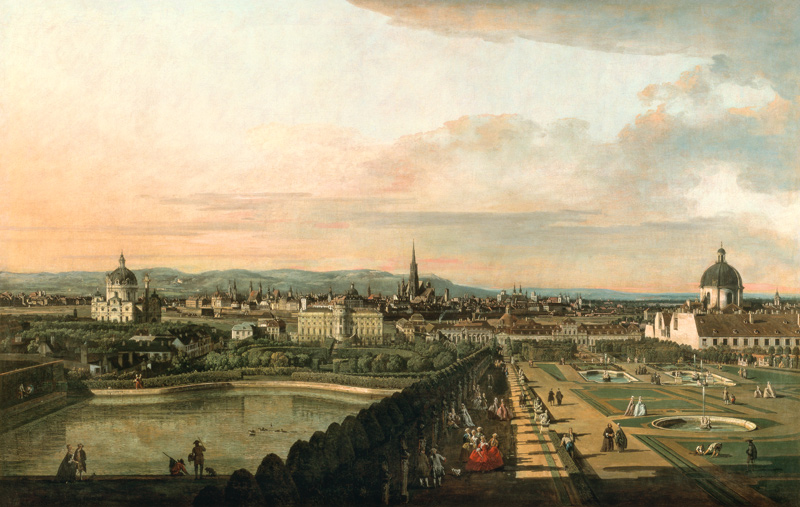 Wien vom Belvedere aus a Bernardo Bellotto