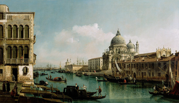 Vista del Canale Grande e di Punta della Dogana a Bernardo Bellotto