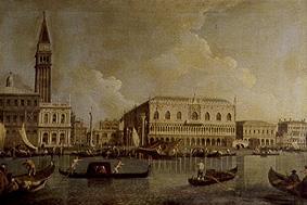Doge palace and Piazzetta di San Marco of the Canale grandee out. a Bernardo Bellotto