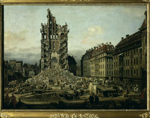 Dresden, Kreuzkirche a Bernardo Bellotto