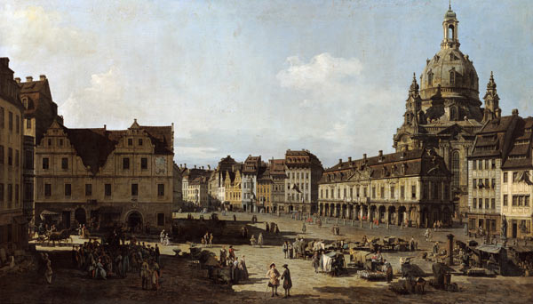 Dresden, Neumarkt / Bellotto a Bernardo Bellotto