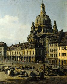 The new market in Dresden of Moritz -- Strasse out (part) a Bernardo Bellotto