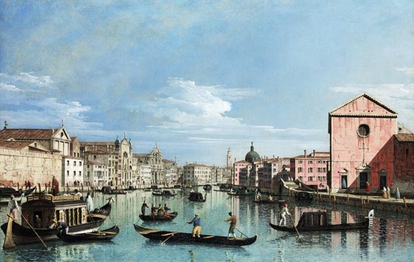 Venice. Upper Reaches of the Grand Canal facing Santa Croce a Bernardo Bellotto