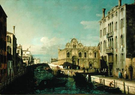 Rio dei Mendicanti and the Scuola di San Marco a Bernardo Bellotto